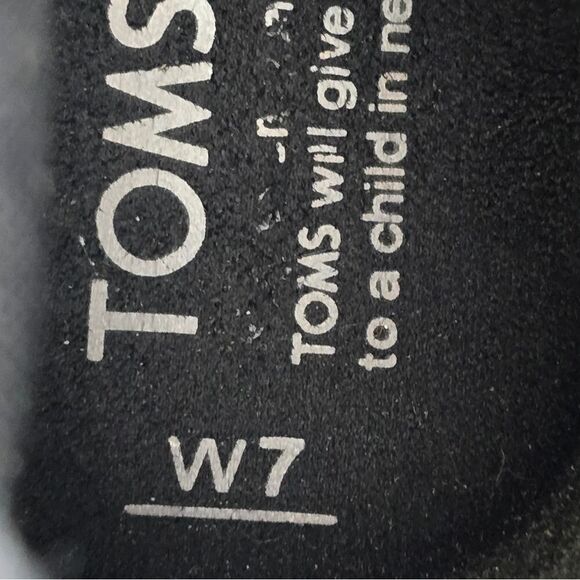 TOMS Avery Black Wedge Heel Boot Womens 7 Boho Tassel - Picture 6 of 6